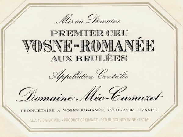 Rượu vang đỏ Domaine Meo-Camuzet Vosne-Romanee Aux Brulees Premier Cru 2012