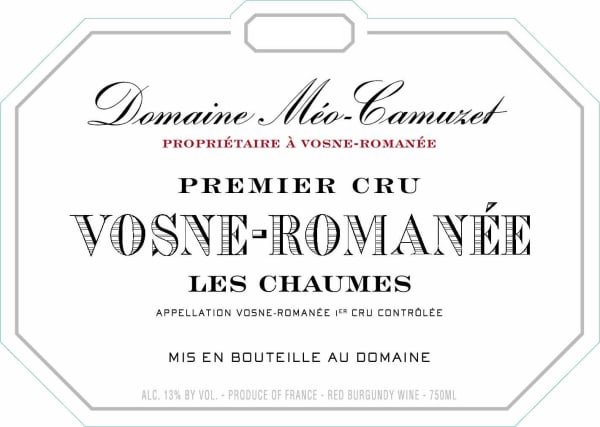 Rượu vang đỏ Domaine Meo-Camuzet Vosne-Romanee Les Chaumes Premier Cru 2018