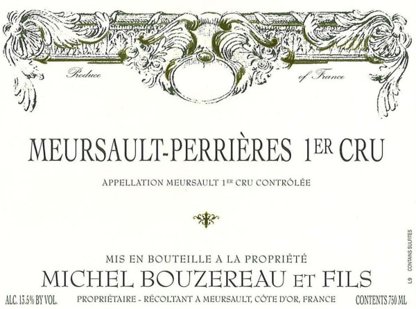 Rượu vang trằng Domaine Michel Bouzereau et Fils Meursault-Perrieres Premier CRU 2014