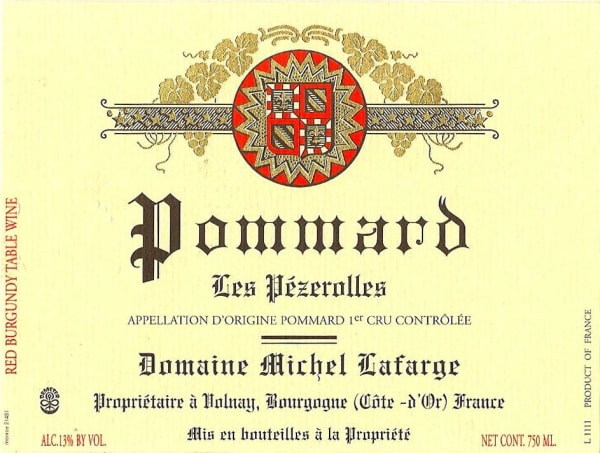 Rượu vang đỏ Domaine Michel Lafarge Pommard Les Pezerolles Premier Cru 2010