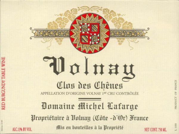 Rượu vang đỏ Domaine Michel Lafarge Volnay Clos des Chenes Premier Cru 2012