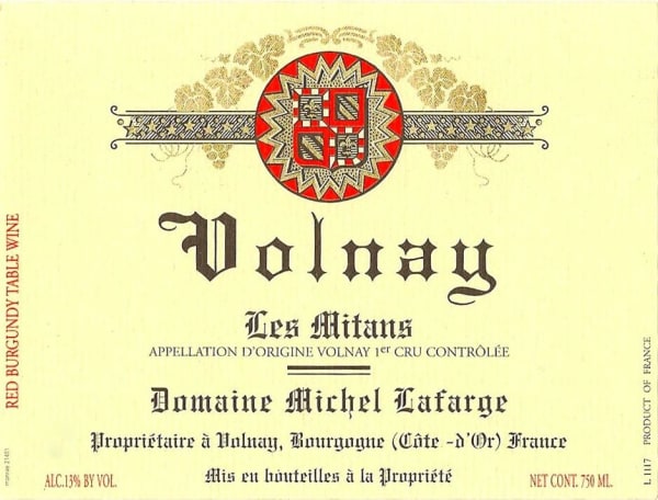 Rượu vang đỏ Domaine Michel Lafarge Volnay Les Mitans Premier Cru 2018