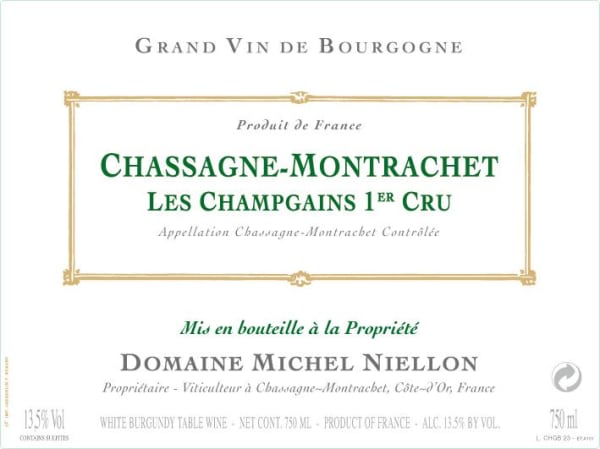 Rượu vang trằng Domaine Michel Niellon Chassagne-Montrachet Les Champgains Premier Cru 2016