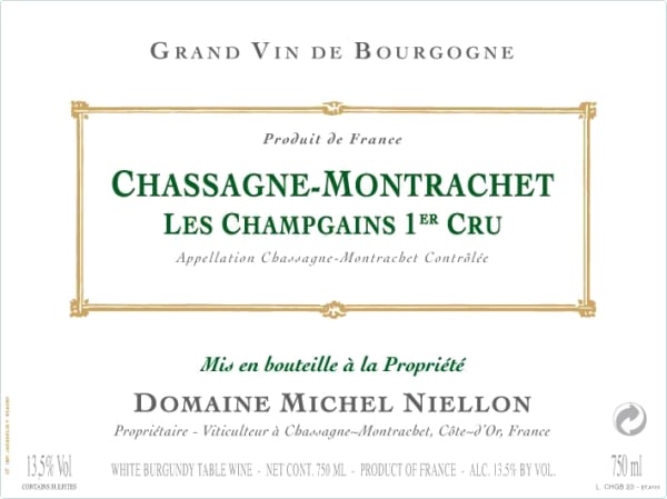 Rượu vang trằng Domaine Michel Niellon Chassagne-Montrachet Les Champgains Premier Cru 2018