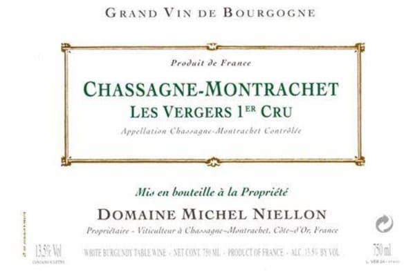 Rượu vang trằng Domaine Michel Niellon Chassagne-Montrachet Les Vergers Premier Cru 2009