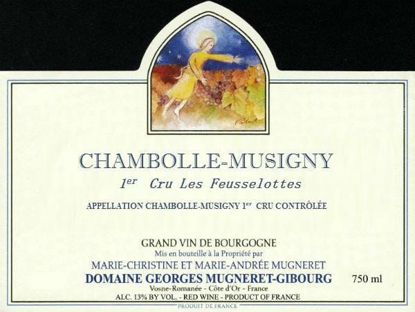 Rượu vang đỏ Domaine Mugneret-Gibourg Chambolle-Musigny Les Feusselottes Premier Cru 2009