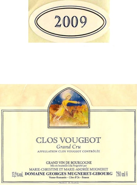 Rượu vang đỏ Domaine Mugneret-Gibourg Clos de Vougeot Grand Cru 2009
