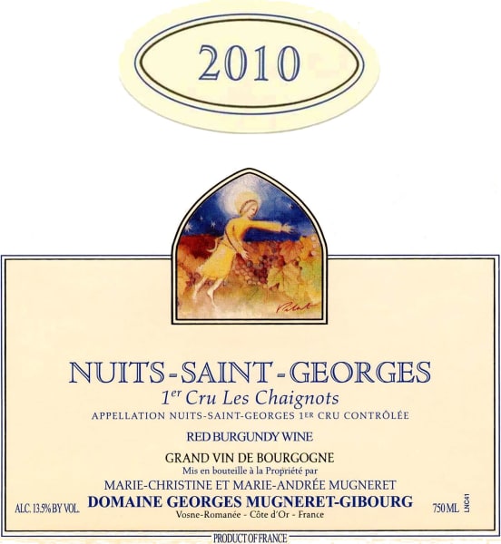 Rượu vang đỏ Domaine Mugneret-Gibourg Nuit Saint George Les Chaignots Premier Cru 2010
