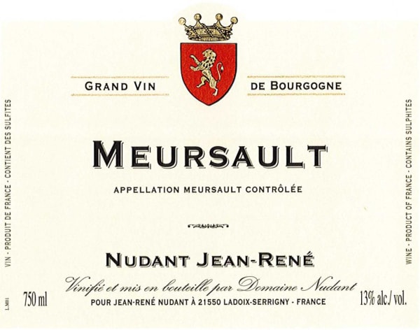 Rượu vang trằng Domaine Nudant Meursault 2015