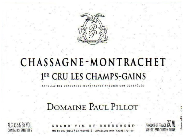 Rượu vang trằng Domaine Paul Pillot Chassagne-Montrachet Les Champs Gains Premier Cru 2021