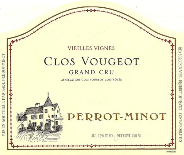 Rượu vang đỏ Domaine Perrot-Minot Clos de Vougeot Grand Cru Vieilles Vignes 2008