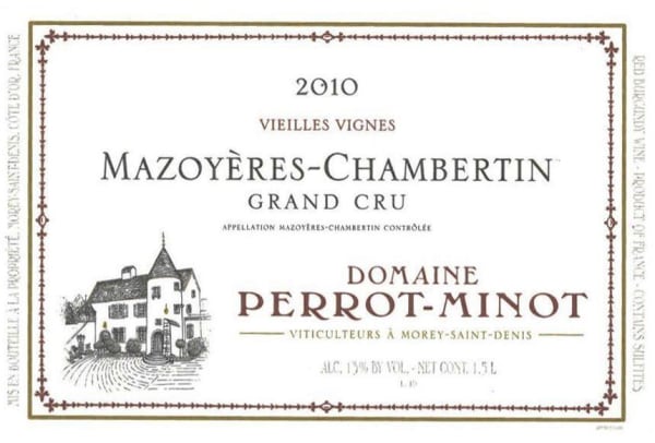 Rượu vang đỏ Domaine Perrot-Minot Mazoyeres-Chambertin Grand Cru 2010
