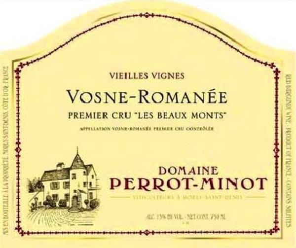 Rượu vang đỏ Domaine Perrot-Minot Vosne-Romanee Les Beaux Monts Premier Cru 2017