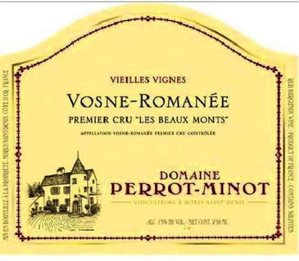 Rượu vang đỏ Domaine Perrot-Minot Vosne-Romanee Les Beaux Monts Premier Cru 2019