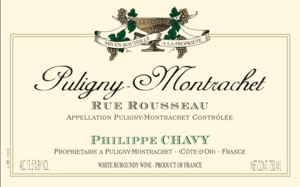 Rượu vang trằng Domaine Phillipe Chavy Puligny-Montrachet Rue Rousseau 2013