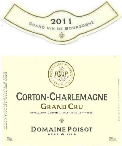 Rượu vang trằng Domaine Poisot Corton-Charlemagne Grand Cru 2011