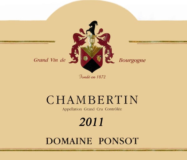 Rượu vang đỏ Domaine Ponsot Chambertin Grand Cru 2011