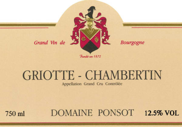 Rượu vang đỏ Domaine Ponsot Griotte-Chambertin 2005