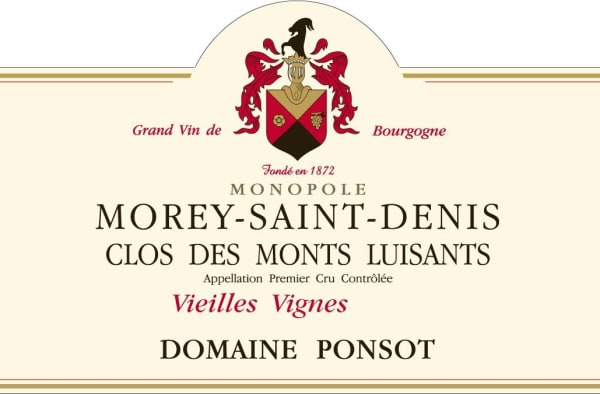 Rượu vang trằng Domaine Ponsot Morey-Saint-Denis Clos des Monts Luisants Premier Cru Blanc 2017