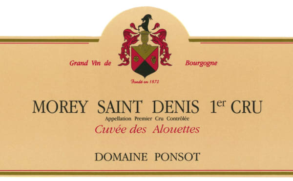 Rượu vang đỏ Domaine Ponsot Morey-St-Denis Cuvee des Alouettes Premier Cru 2016