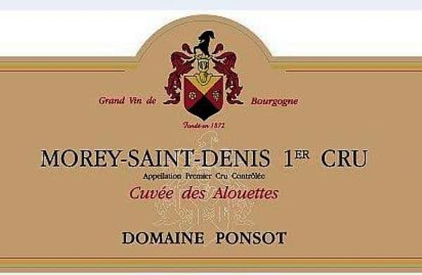 Rượu vang đỏ Domaine Ponsot Morey-St-Denis Cuvee des Alouettes Premier Cru 2018