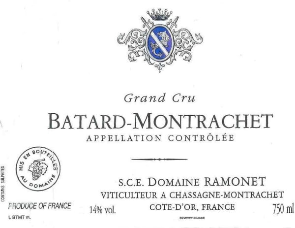 Rượu vang trằng Domaine Ramonet Batard-Montrachet Grand Cru 2009