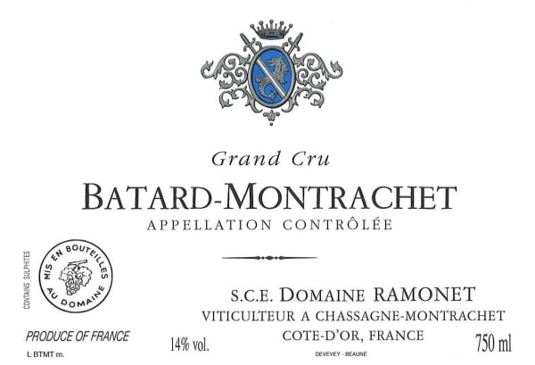 Rượu vang trằng Domaine Ramonet Batard-Montrachet Grand Cru 2012