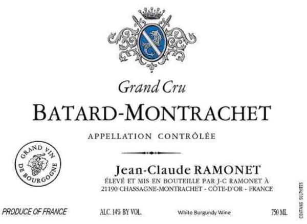 Rượu vang trằng Domaine Ramonet Batard-Montrachet Grand Cru 2019
