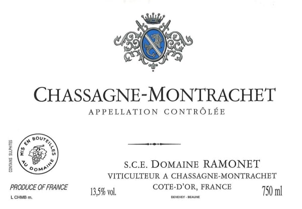 Rượu vang trằng Domaine Ramonet Chassagne-Montrachet 2018