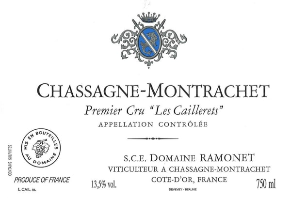 Rượu vang trằng Domaine Ramonet Chassagne-Montrachet Les Caillerets Premier Cru 2015