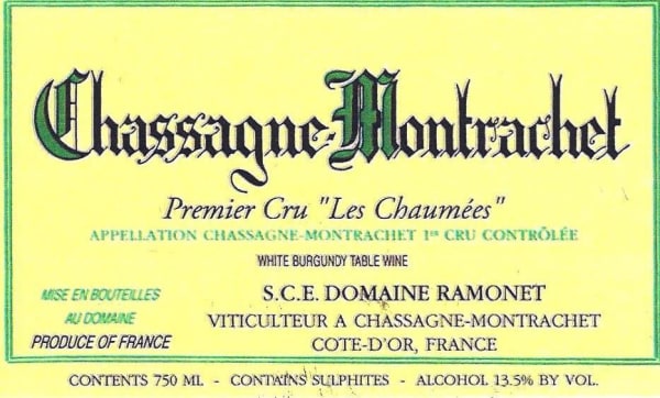 Rượu vang trằng Domaine Ramonet Chassagne-Montrachet Les Chaumees Premier Cru 2009