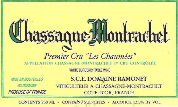 Rượu vang trằng Domaine Ramonet Chassagne-Montrachet Les Chaumees Premier Cru 2011