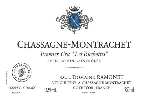 Rượu vang trằng Domaine Ramonet Chassagne-Montrachet Les Ruchottes Premier Cru 2012