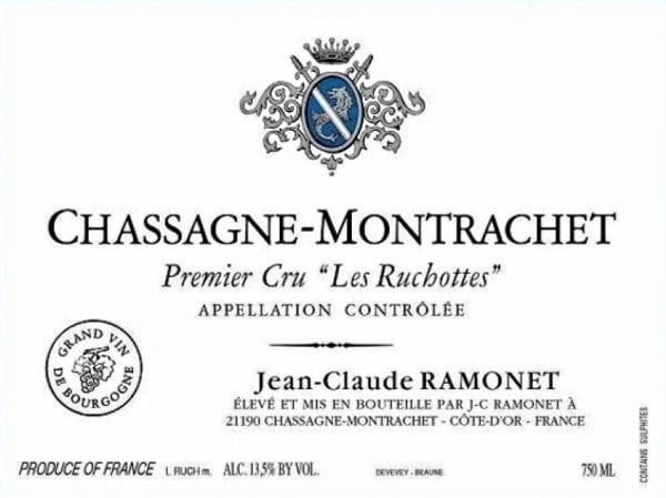 Rượu vang trằng Domaine Ramonet Chassagne-Montrachet Les Ruchottes Premier Cru 2019
