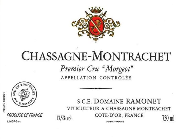 Rượu vang trằng Domaine Ramonet Chassagne-Montrachet Morgeot Premier Cru 2011