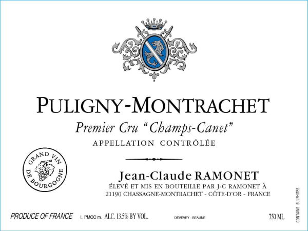 Rượu vang trằng Domaine Ramonet Puligny-Montrachet Champs-Canet Premier Cru 2017