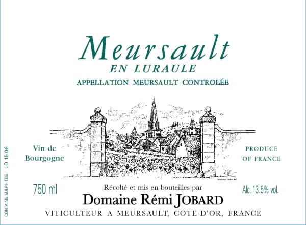 Rượu vang trằng Domaine Remi Jobard Meursault En Luraule 2017