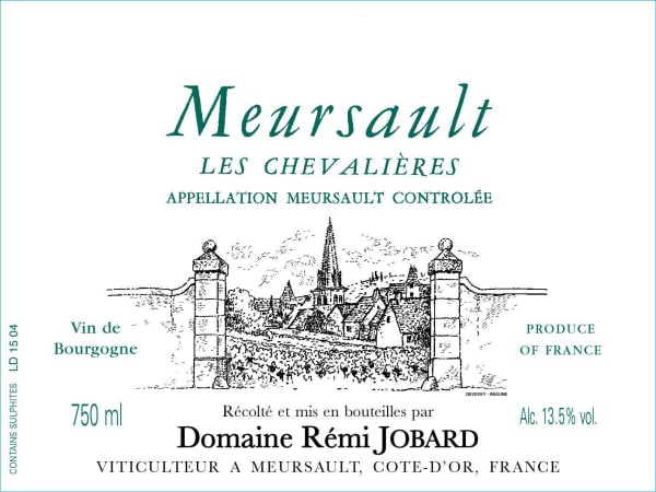 Rượu vang trằng Domaine Remi Jobard Meursault Les Chevalieres 2021