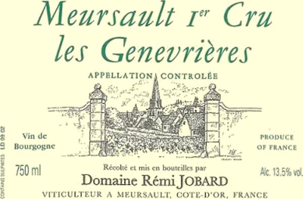 Rượu vang trằng Domaine Remi Jobard Meursault Les Genevrieres Premier Cru 2008