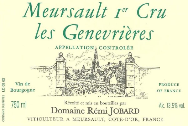 Rượu vang trằng Domaine Remi Jobard Meursault Les Genevrieres Premier Cru 2020