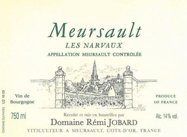 Rượu vang trằng Domaine Remi Jobard Meursault Les Narvaux 2017