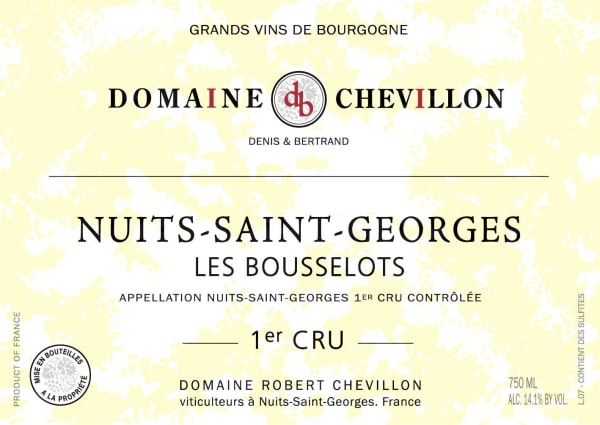 Rượu vang đỏ Domaine Robert Chevillon Nuits-Saint-Georges Les Bousselots Premier Cru 2021