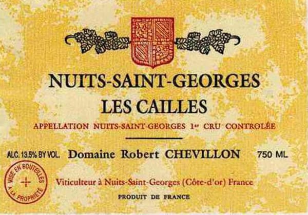 Rượu vang đỏ Domaine Robert Chevillon Nuits-Saint-Georges Les Cailles Premier Cru 1996