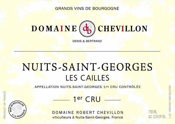 Rượu vang đỏ Domaine Robert Chevillon Nuits-Saint-Georges Les Cailles Premier Cru 2021