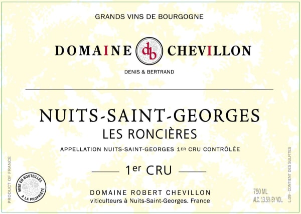 Rượu vang đỏ Domaine Robert Chevillon Nuits-Saint-Georges Les Roncieres Premier Cru 2021