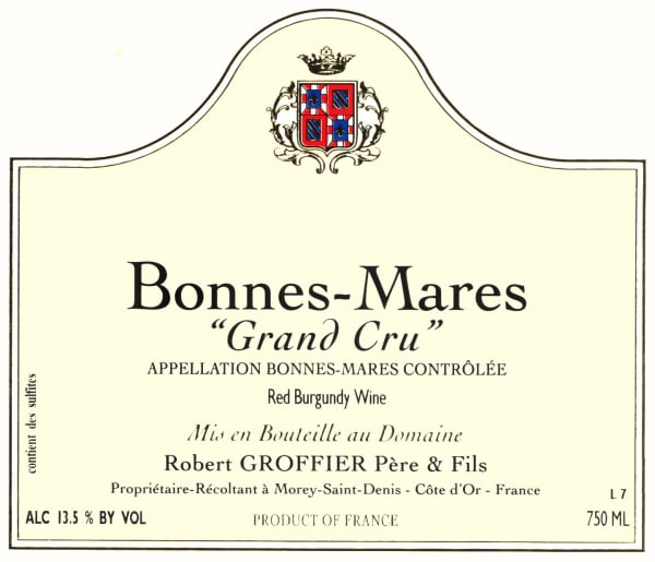 Rượu vang đỏ Domaine Robert Groffier Bonnes Mares Grand Cru 2009