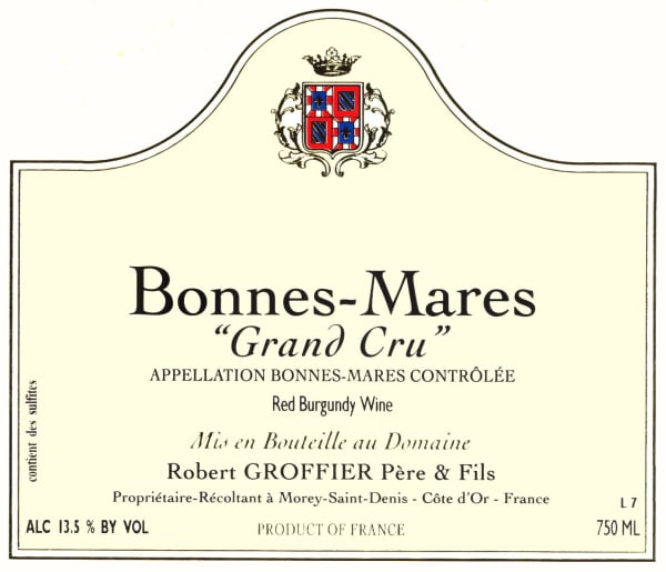 Rượu vang đỏ Domaine Robert Groffier Bonnes Mares Grand Cru 2010