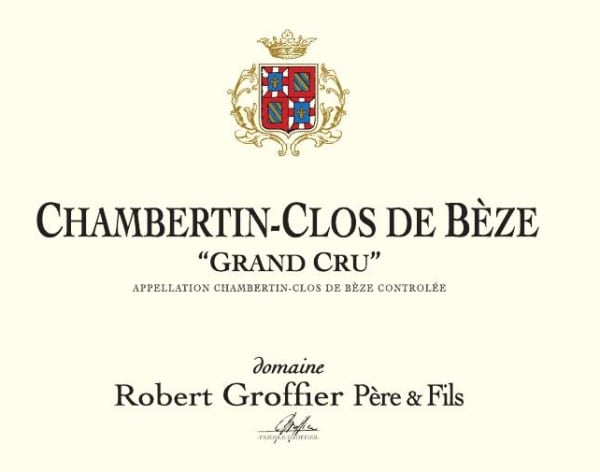 Rượu vang đỏ Domaine Robert Groffier Chambertin Clos de Beze Grand Cru 2021