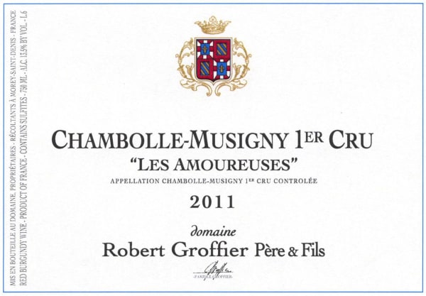 Rượu vang đỏ Domaine Robert Groffier Chambolle Musigny Les Amoureuses Premier Cru 2011