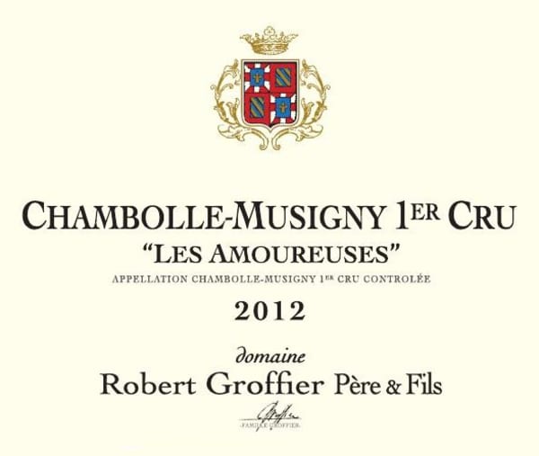 Rượu vang đỏ Domaine Robert Groffier Chambolle Musigny Les Amoureuses Premier Cru 2012